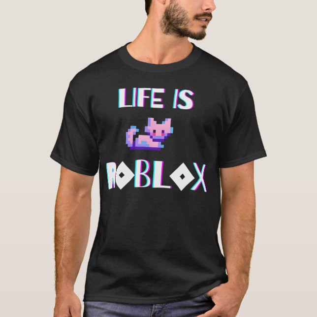 T-shirt Life is GAME vintage boy (Devant)