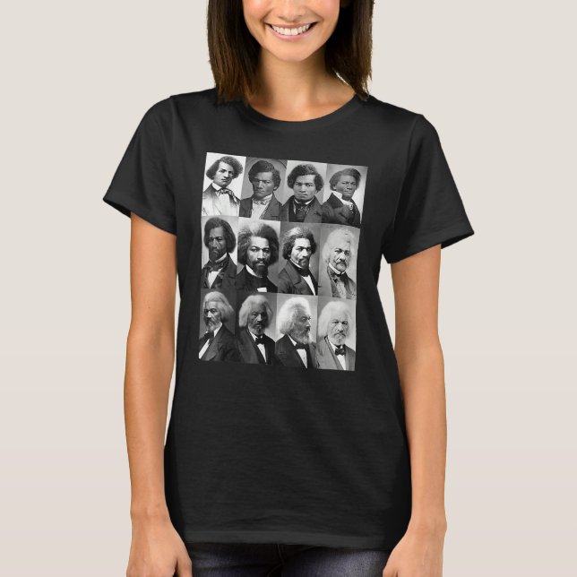 T-shirt Life Of Frederick Douglass Shirt-Retro Black Histo (Devant)