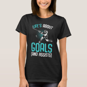 T-shirt Life´s About Goals Hockey Player Ice Hockey Youth