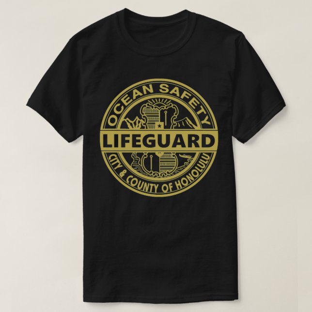 T-shirt Lifeguard Honolulu Lifeguard (Design devant)