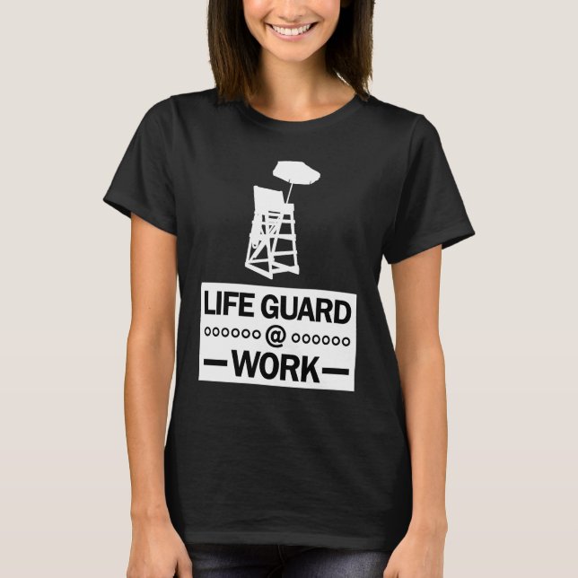 T-shirt LifeGuard Swimming Swimmer Beach Swimming Pool (Devant)