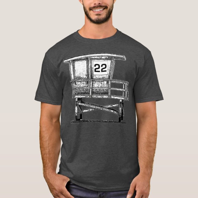 T-shirt Lifeguard tower 22 Premium (Devant)