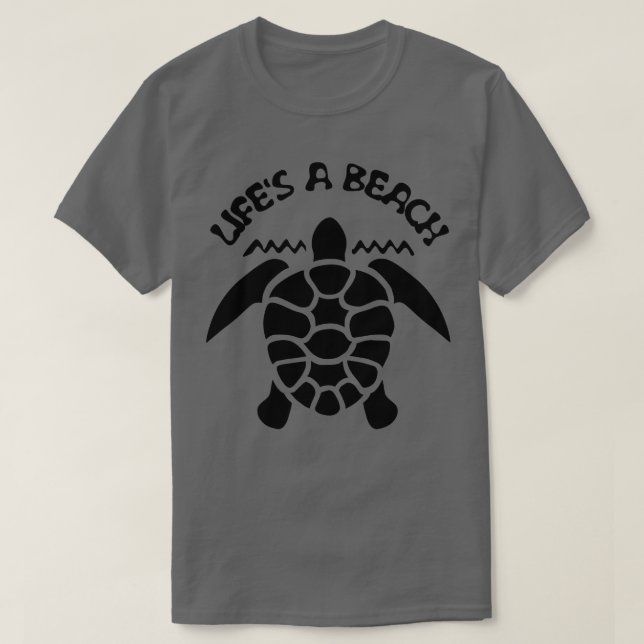 T-shirt Lifes a beach Sea Turtle 1 (Design devant)