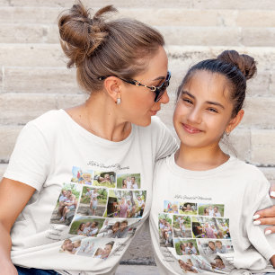 T-shirt Lifes beaux moments 11 Photo Collage noir