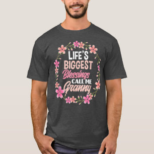 T-shirt Lifes Plus grandes bénédictions Appelez-Moi Granny