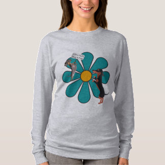 T-shirt Life's Ruff, Hug a Pup Cute Flower Dachshund