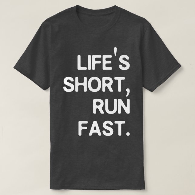 T-shirt Lifex27s Short Run Fast (Design devant)