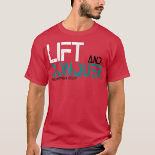 T-shirt Lift and Conquer gym workout motivation graphic te