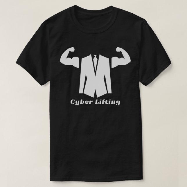 T-shirt Lifting Cyber Security Hacker Expert Computer Geek (Design devant)