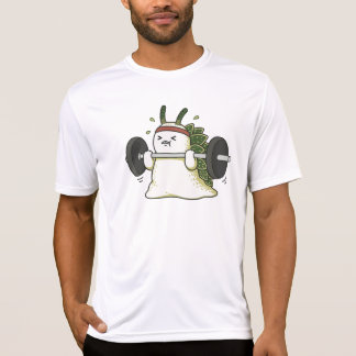 T-shirt Lifting de poids drôle feuille limace de mer dessi
