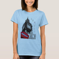 Light Blue London Red Telephone Box Big Ben Horlog