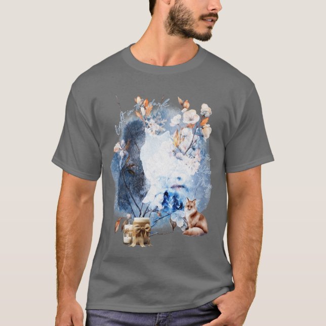T-shirt Light In The Dark Winter Solstice Magic (Devant)