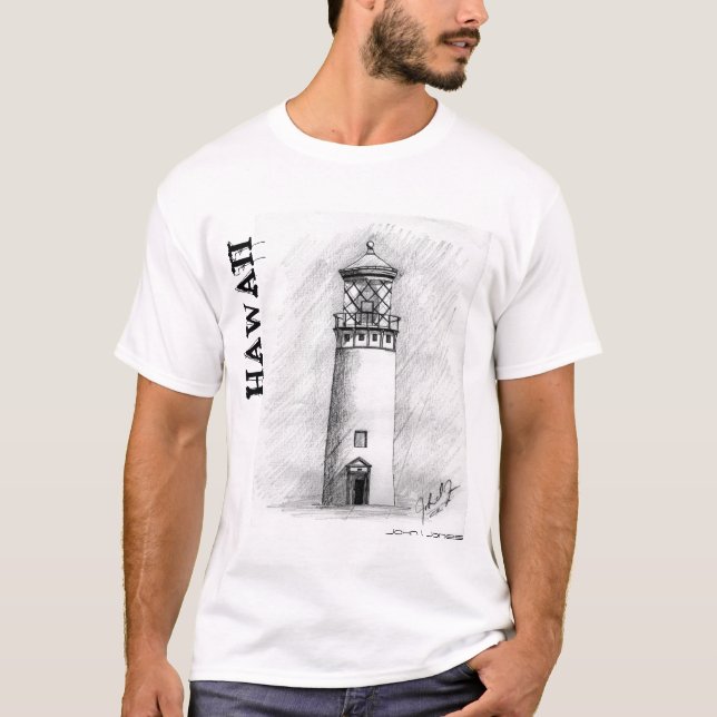 T-shirt LighthoouseDarkHighRes.0001, HAWAÏ, John I. Jones (Devant)