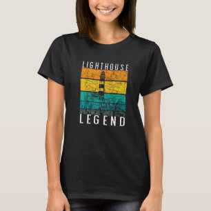 T-shirt Lighthouse Retro Vintage Legend Beach