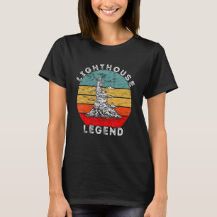 T-shirt Lighthouse Retro Vintage Legend Beach
