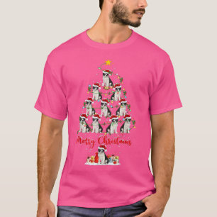 T-shirt Lighting Xmas Matching Santa Border Collie Christm