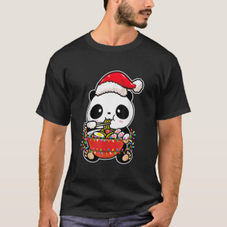 T-shirt Lights Panda Wearing Kawaii Panda