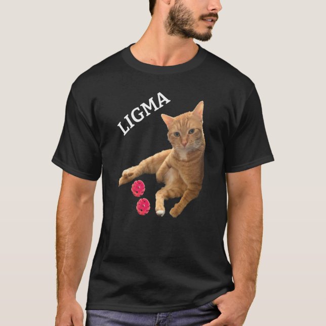 T-shirt Ligma Joke Chat avec jouets (Devant)