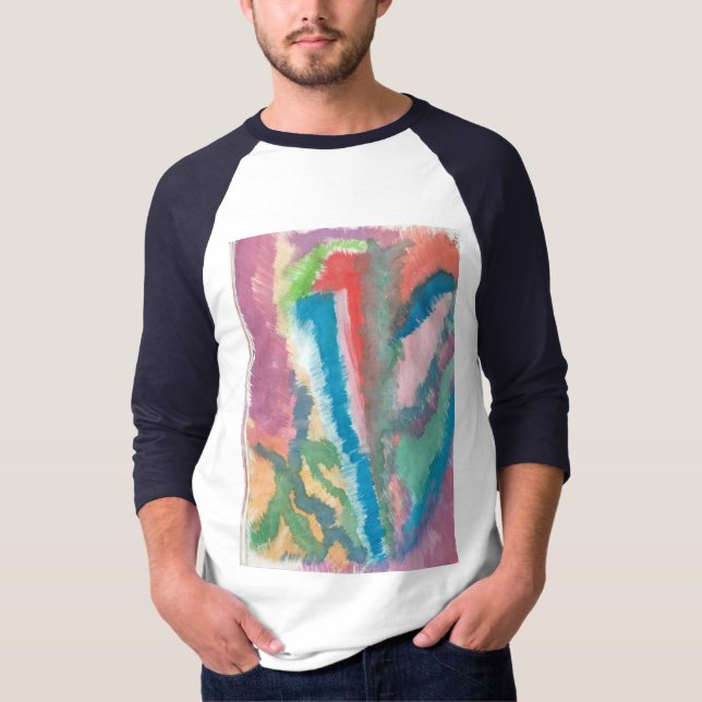 T-shirt Ligne Abstraite (Devant)