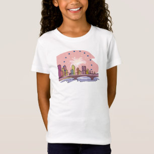 T-Shirt Ligne aérienne de la ville