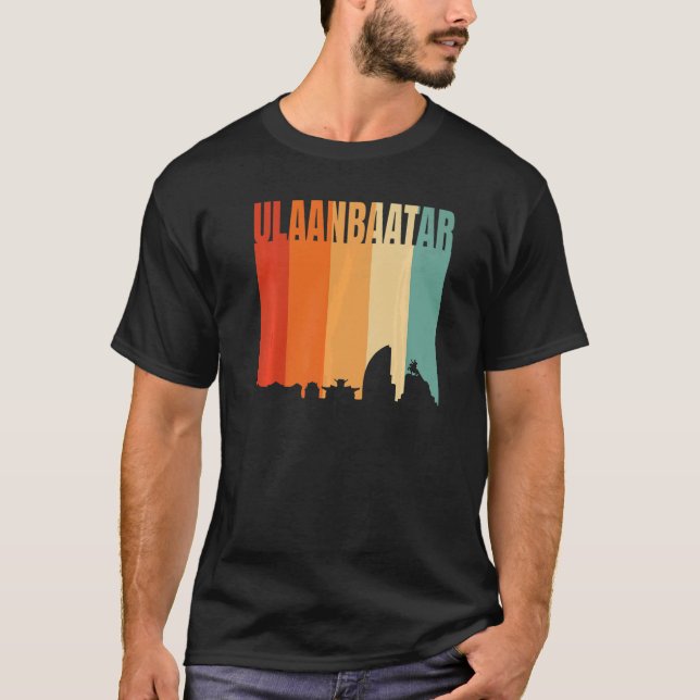 T-shirt Ligne aérienne d'Oulan-Bator (Devant)