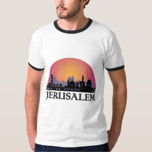 T-shirt Ligne aérienne Jérusalem - Voyage Israël