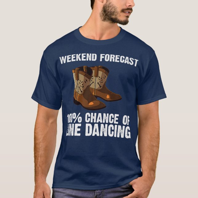 T-shirt Ligne amusante Danser Cadeau Hommes Femme Country  (Devant)