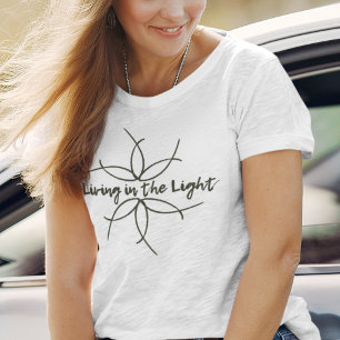 T-shirt Ligne Art Script Typographie Vêtements chrétiens