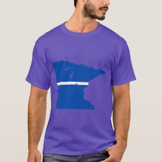 T-shirt Ligne blanche mince du Minnesota