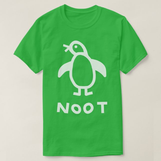 T-shirt Ligne blanche SPortrait Penguin Graphisme minimal (Design devant)