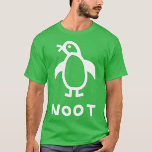 T-shirt Ligne blanche SPortrait Penguin Graphisme minimal