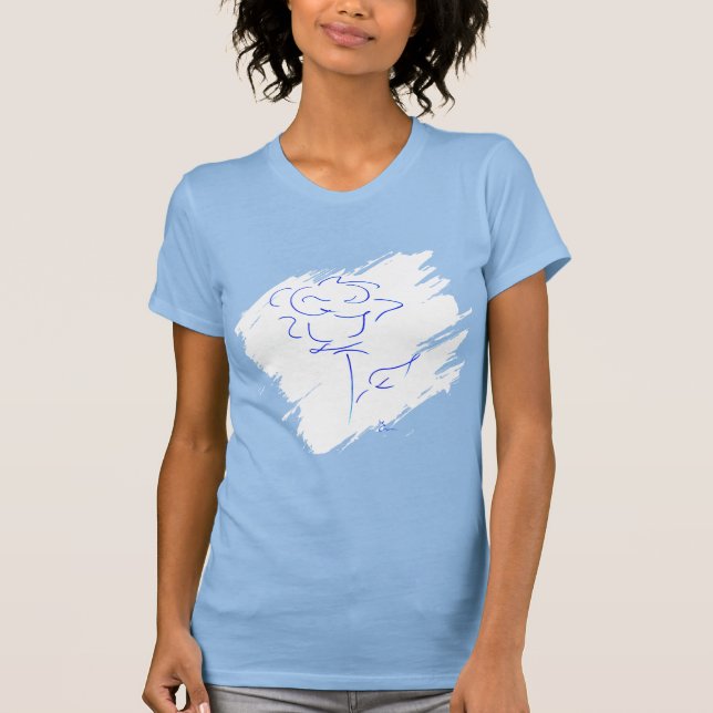 T-shirt Ligne bleu 4 (Devant)