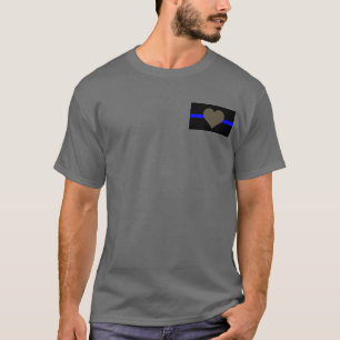 T-shirt Ligne Bleue Fine - Pour Ceux Qui Servent