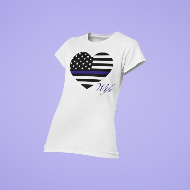 T-shirt Ligne Bleue Mince : Femme de police Débardeur (Créateur téléchargé)