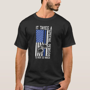 T-shirt Ligne Bleue Une Personne Spéciale Qui Risque Tant 