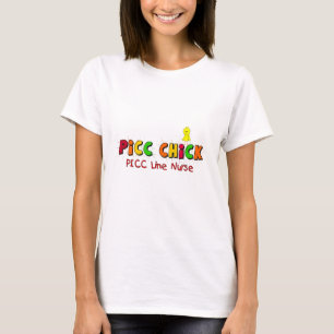 T-shirt LIGNE cadeaux de PICC d'infirmière
