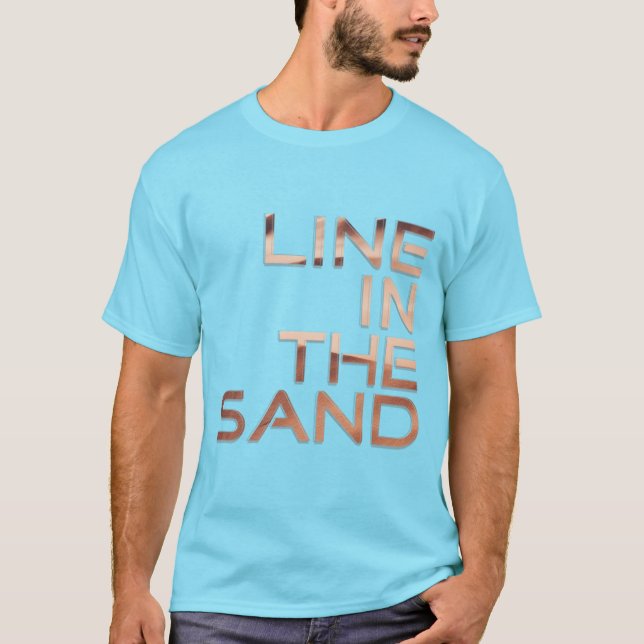 T-shirt Ligne dans le sable (Devant)