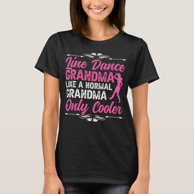 T-shirt Ligne Danse Grandma Line Dancer Grandmère Line Da (Devant)