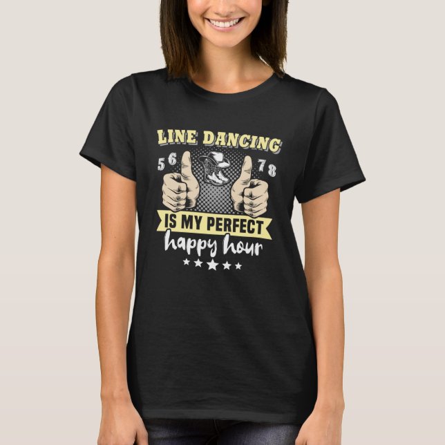 T-shirt Ligne Danseuse Perfect Line Danser Line Dance (Devant)