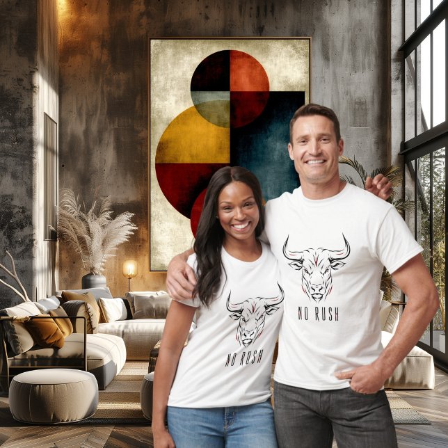 T-shirt Ligne d'art minimaliste taureau (Créateur téléchargé)