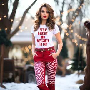 T-shirt Ligne de collecte de Noël amusante
