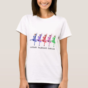 T-shirt Ligne de danse highland écossaise