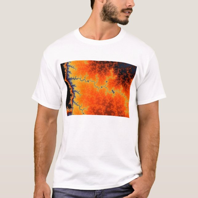 T-Shirt Ligne de faille en feu (Devant)