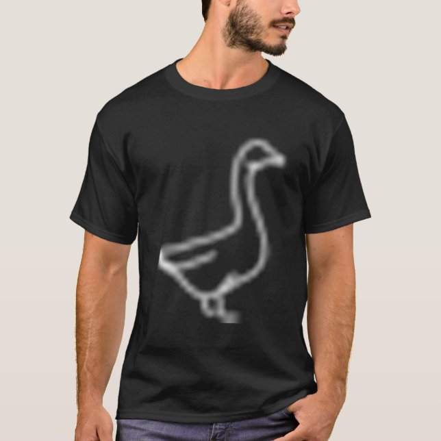 T-shirt Ligne de patchs de patchs d'oie (Devant)