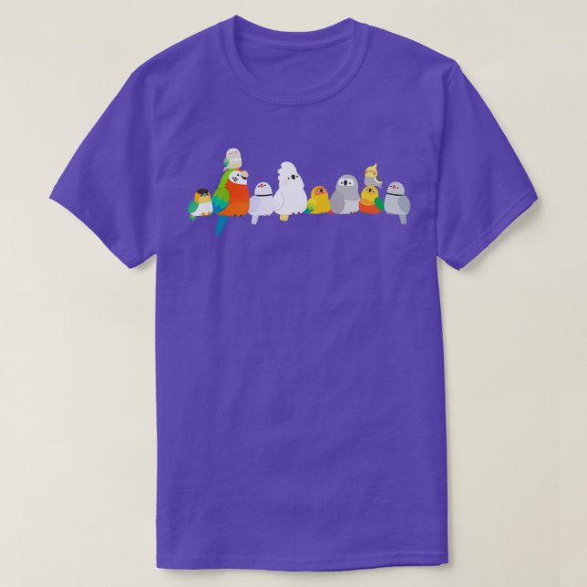 T-shirt Ligne de perroquet (Design devant)