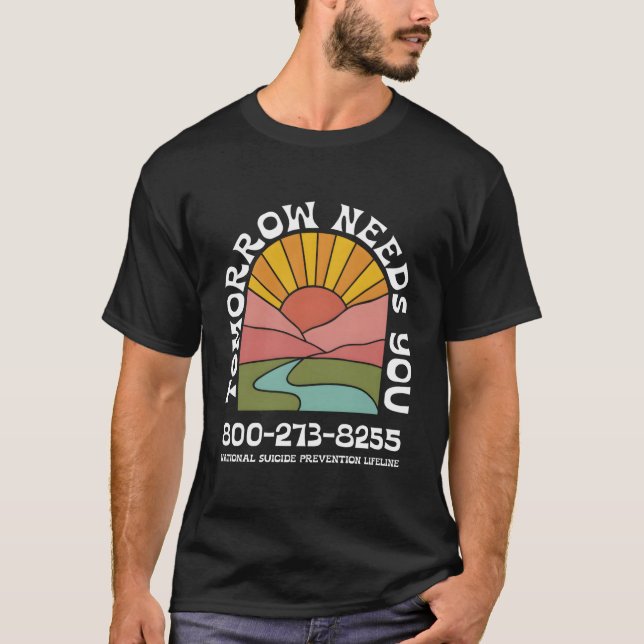 T-shirt Ligne de prévention nationale Demain a besoin de v (Devant)