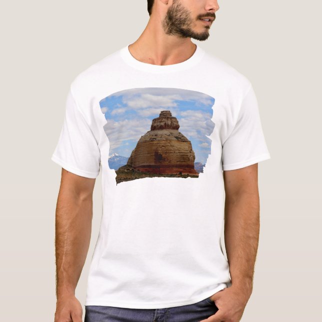 T-shirt Ligne d'horizon et Pierre (Devant)
