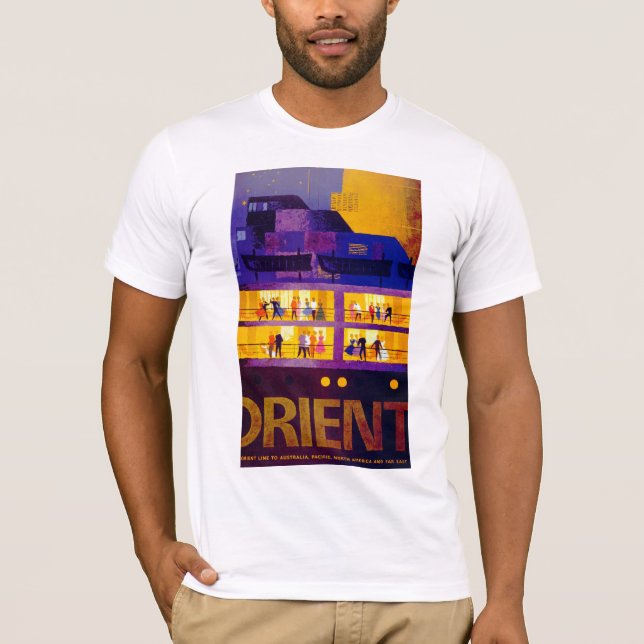 T-shirt Ligne d'orientation ~ Partie sur le pont (Devant)