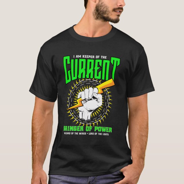 T-shirt Ligne du génie électrique (Devant)