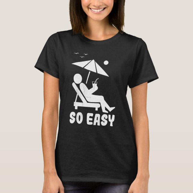 T-shirt Ligne estivale Figure Relax So Easy (Devant)
